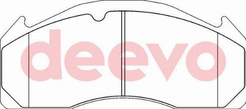 DEEVO BP65320 - Brake Pad Set, disc brake car-mod.net