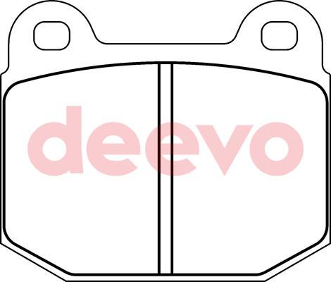 DEEVO BP66940 - Brake Pad Set, disc brake car-mod.net