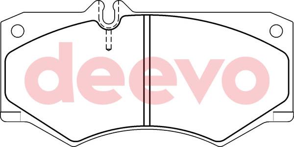 DEEVO BP61300 - Brake Pad Set, disc brake car-mod.net