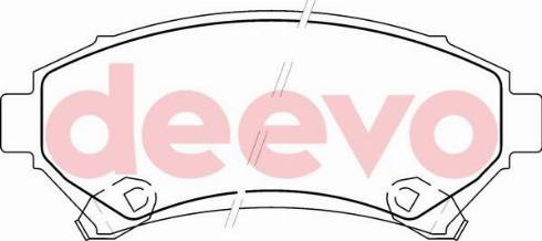 DEEVO BP63260 - Brake Pad Set, disc brake car-mod.net