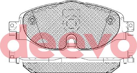 DEEVO BP85420 - Brake Pad Set, disc brake car-mod.net