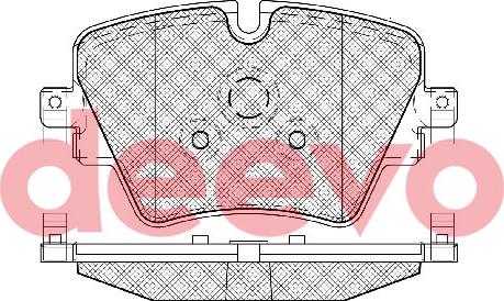 DEEVO BP85380 - Brake Pad Set, disc brake car-mod.net