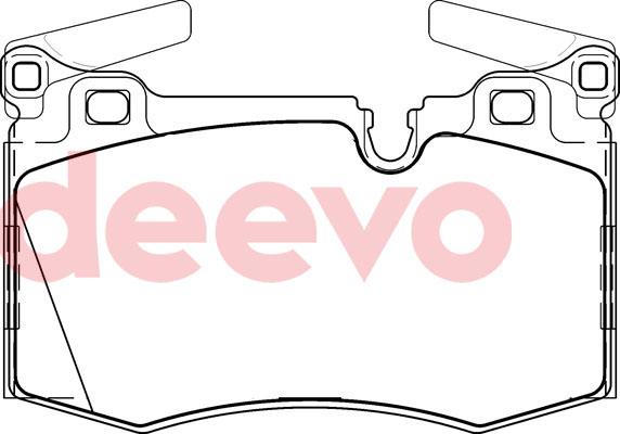 DEEVO BP80960 - Brake Pad Set, disc brake car-mod.net