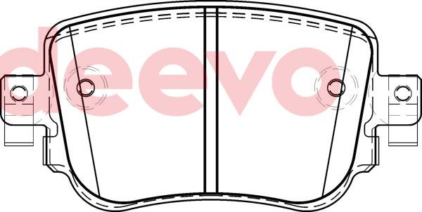 DEEVO BP83860 - Brake Pad Set, disc brake car-mod.net