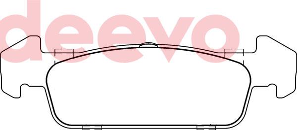 DEEVO BP83380 - Brake Pad Set, disc brake car-mod.net
