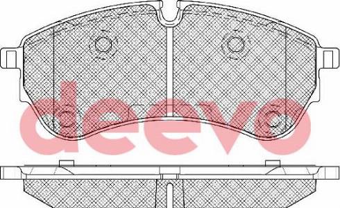 DEEVO BP87400 - Brake Pad Set, disc brake car-mod.net