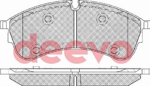DEEVO BP87380 - Brake Pad Set, disc brake car-mod.net