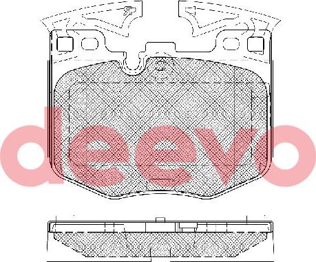 DEEVO BP87740 - Brake Pad Set, disc brake car-mod.net