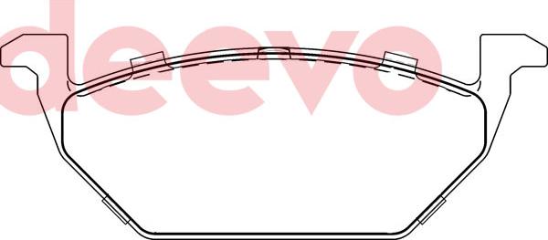 DEEVO BP74680 - Brake Pad Set, disc brake car-mod.net
