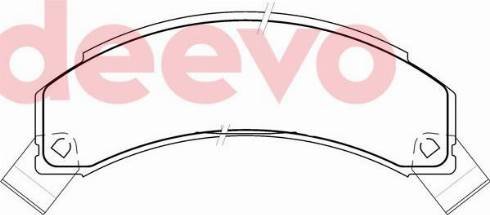 DEEVO BP76120 - Brake Pad Set, disc brake car-mod.net