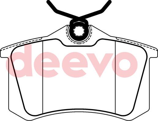DEEVO BP70940 - Brake Pad Set, disc brake car-mod.net