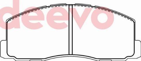 DEEVO BP70240 - Brake Pad Set, disc brake car-mod.net