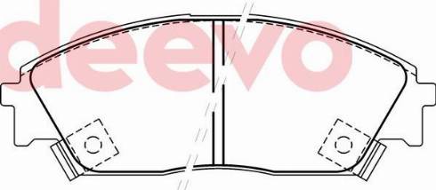 DEEVO BP71340 - Brake Pad Set, disc brake car-mod.net