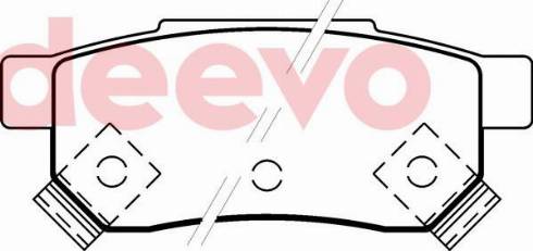 DEEVO BP71300 - Brake Pad Set, disc brake car-mod.net
