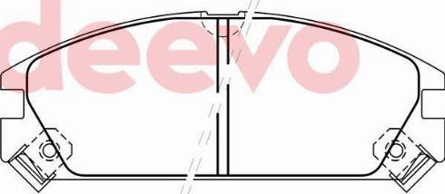 DEEVO BP71260 - Brake Pad Set, disc brake car-mod.net