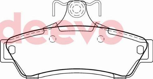 DEEVO BP78780 - Brake Pad Set, disc brake car-mod.net