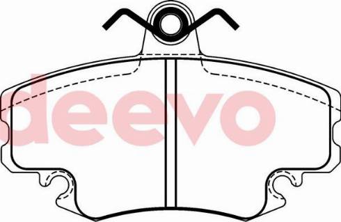 DEEVO BP73580 - Brake Pad Set, disc brake car-mod.net