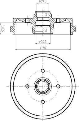 DEEVO BT80820 - Brake Disc car-mod.net