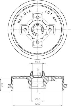 DEEVO BT80240 - Brake Disc car-mod.net