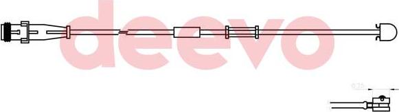 DEEVO BW13820 - Warning Contact, brake pad wear car-mod.net