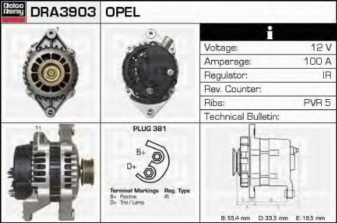 Delco Remy DRA3903 - Alternator car-mod.net