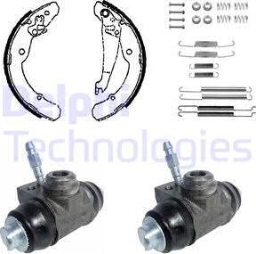 Delphi KP944 - Drum Brake Shoe Set car-mod.net