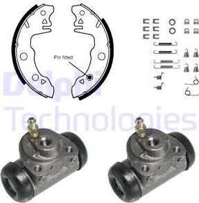 Delphi KP662 - Drum Brake Shoe Set car-mod.net