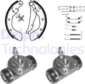 Delphi 1049 - Drum Brake Shoe Set car-mod.net