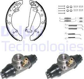 Delphi KP998 - Drum Brake Shoe Set car-mod.net
