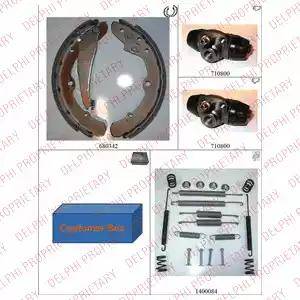Delphi 816 - Drum Brake Shoe Set car-mod.net