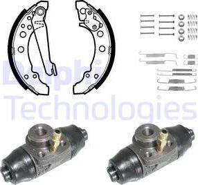 Delphi 791 - Drum Brake Shoe Set car-mod.net
