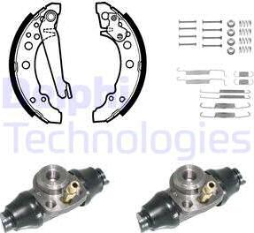 Delphi 740 - Drum Brake Shoe Set car-mod.net