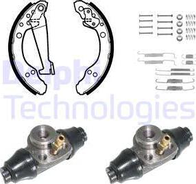 Delphi KP719 - Drum Brake Shoe Set car-mod.net