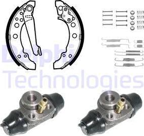 Delphi 717 - Drum Brake Shoe Set car-mod.net