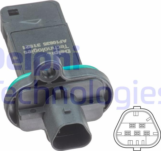 Delphi AF10635-12B1 - Air Mass Sensor car-mod.net
