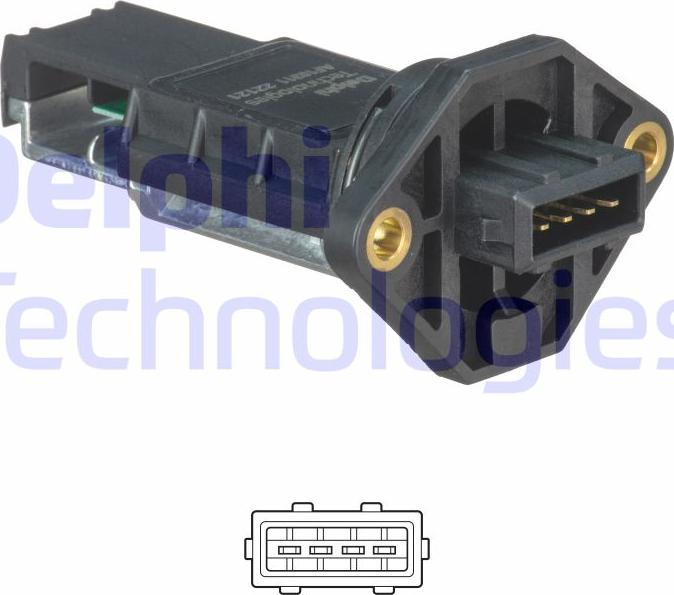 Delphi AF10311-12B1 - Air Mass Sensor car-mod.net
