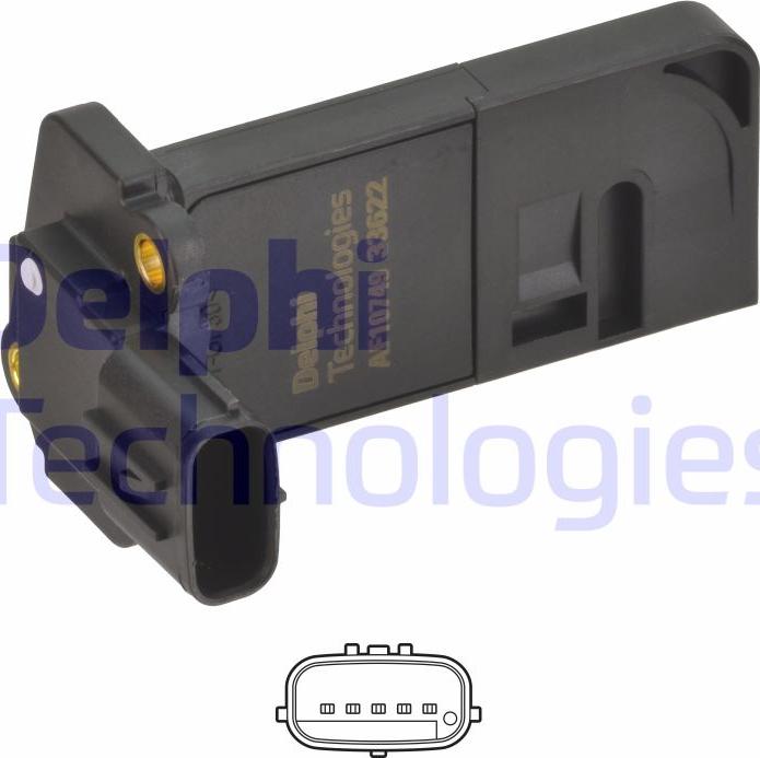 Delphi AF10749-12B1 - Air Mass Sensor car-mod.net