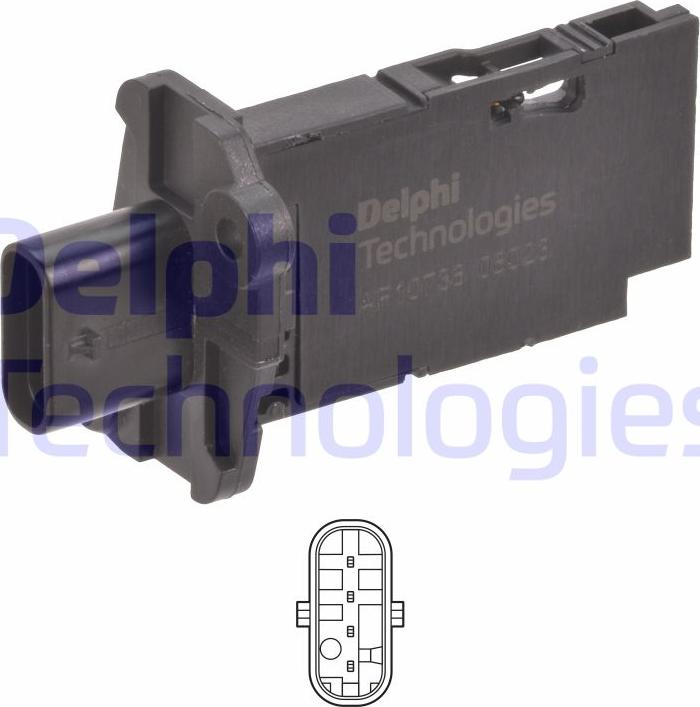 Delphi AF10738-12B1 - Air Mass Sensor car-mod.net