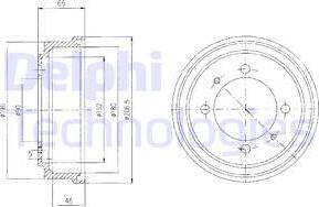 Delphi BF498 - Brake Drum car-mod.net