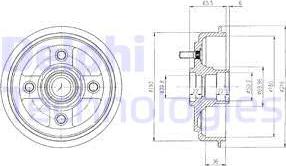 Delphi BF434 - Brake Drum car-mod.net