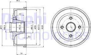 Delphi BF472 - Brake Drum car-mod.net