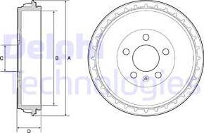 Delphi BF564 - Brake Drum car-mod.net