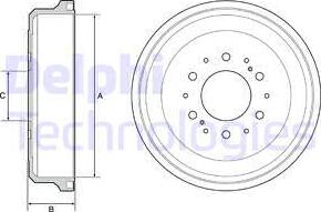 Delphi BF539 - Brake Drum car-mod.net
