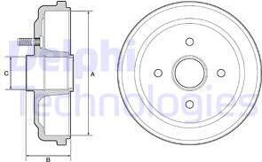 Delphi BF535 - Brake Drum car-mod.net