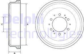 Delphi BF533 - Brake Drum car-mod.net