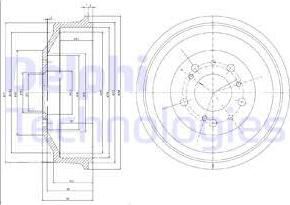 Delphi BF153 - Brake Drum car-mod.net