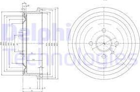 Delphi BF103 - Brake Drum car-mod.net