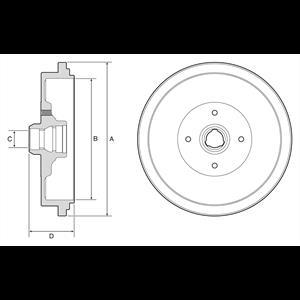Delphi BF320 - Brake Drum car-mod.net