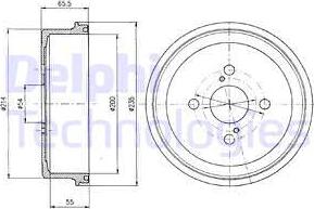 Delphi BF250 - Brake Drum car-mod.net