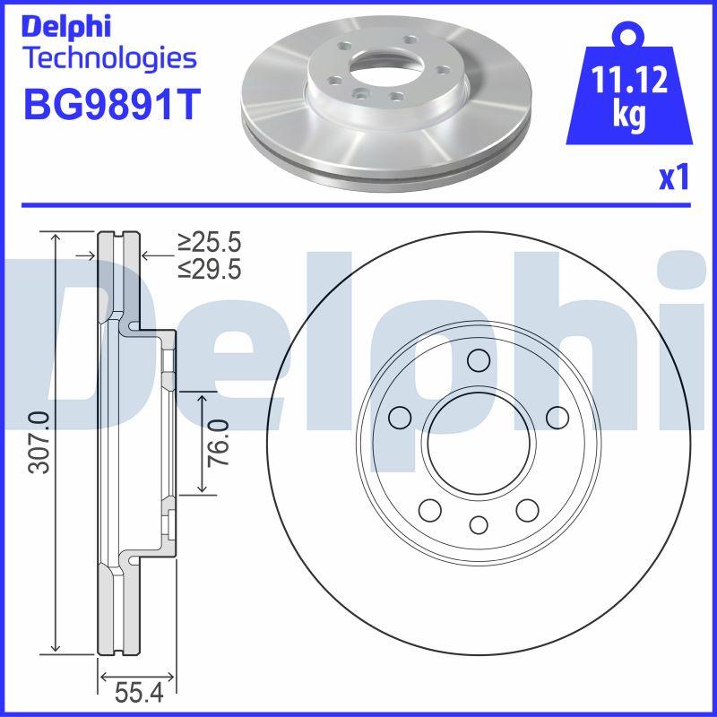Delphi BG9891T - Brake Disc car-mod.net